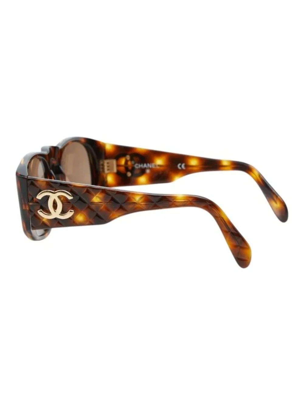 Chanel CC Logo Sunglasses Brown Acetate Eyewear